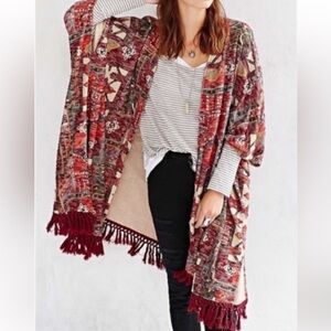 Ecote TAPESTRY KIMONO, BOHO SOUTHWEST VINTAGE - URBAN OUTFITTERS - O/S